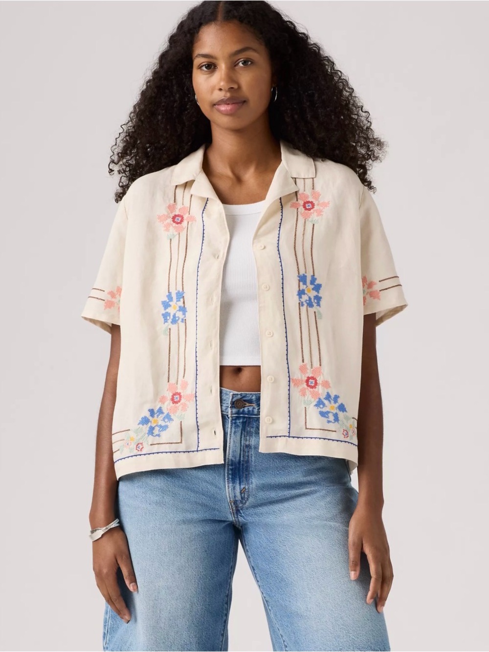 Levi's Sonny Camp Shirt with Embroidered Details - Picture 10 of 10